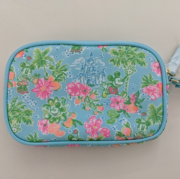 NWT! Lilly Pulitzer x Disney Parks Gillie Wristlet Lilly Loves Disney Sm… - Picture 12 of 14